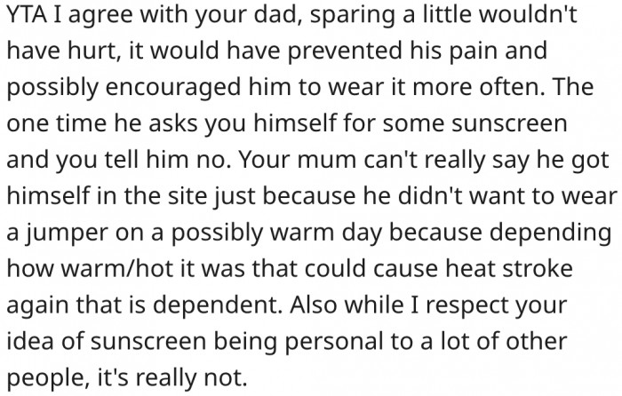 20. Sharing a little sunscreen with her boyfriend wouldn't have hurt.