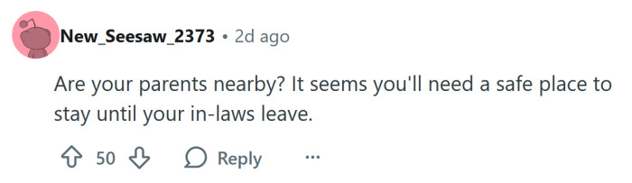 You need a safe place.