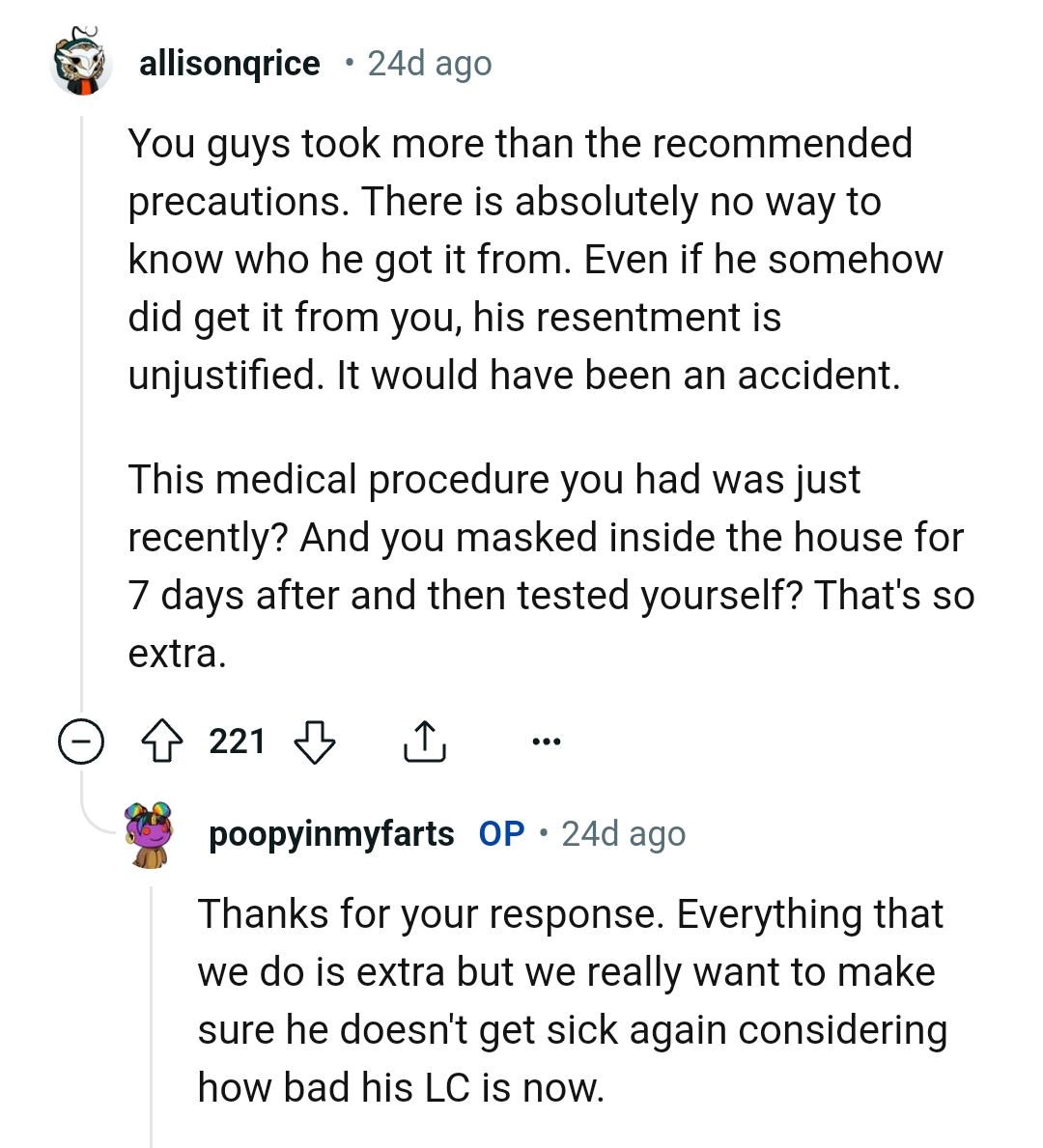 They took more than the recommended precautions