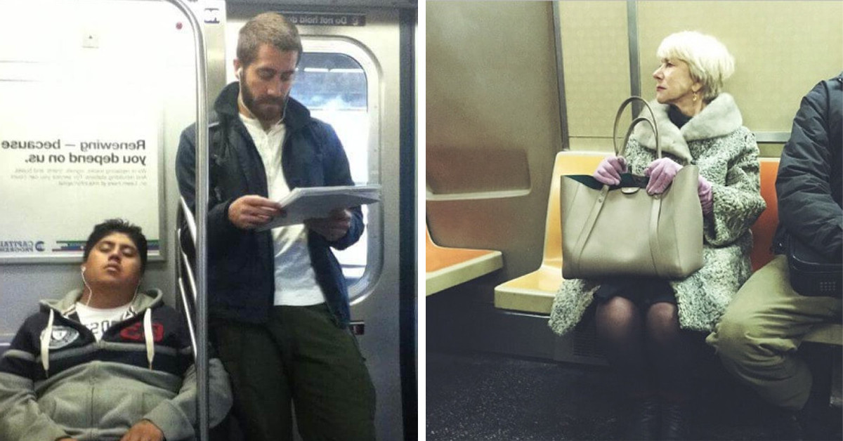 Check Out These 25 Interesting Pictures Of Your Favorite Hollywood Celebrities Taking Public Transport