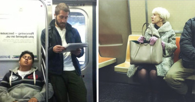 Check Out These 25 Interesting Pictures Of Your Favorite Hollywood Celebrities Taking Public Transport