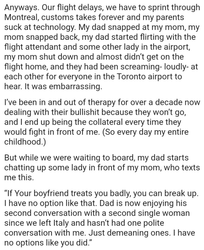 OP's Dad Snapped at Her Mom