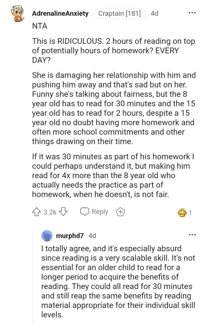 She is damaging the relationship between them