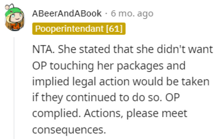 Actions and consequences