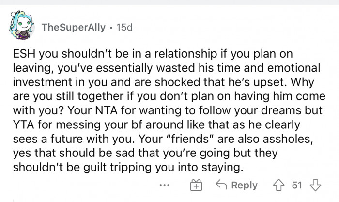 ESH is becoming a popular response, again mostly for how she 