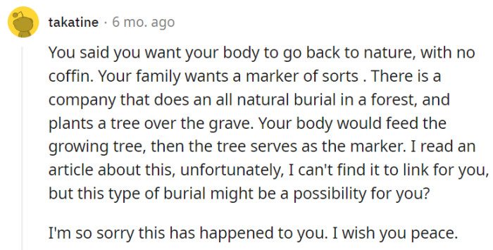 Death be damned, but in case you're also curious about this kind of burial, there's actually a company that exists for this!