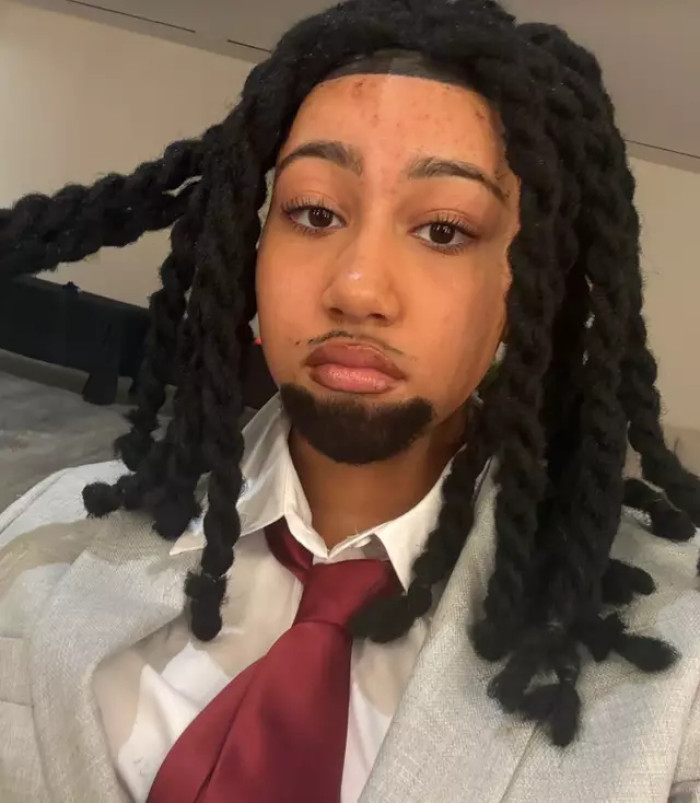 This year, she recreated streamer Kai Cenat’s look