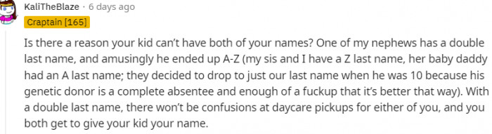12. How you both can get to give your kid your name...