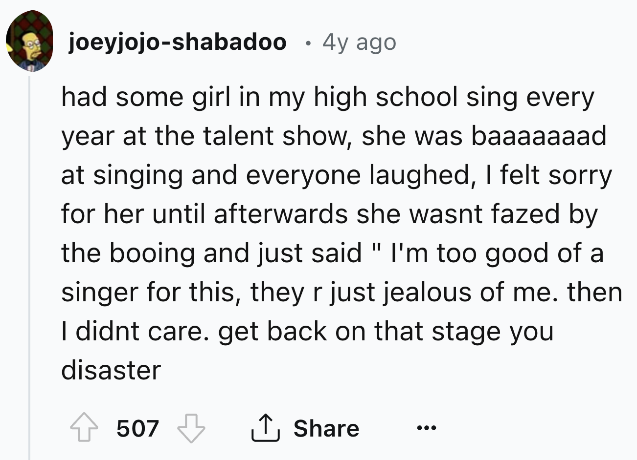 If you've ever seen Glee, this sounds exactly like the character Sugar!