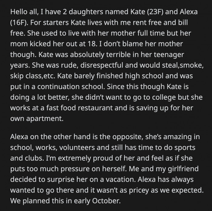 Kate replied that they have to reschedule because she has work on those days