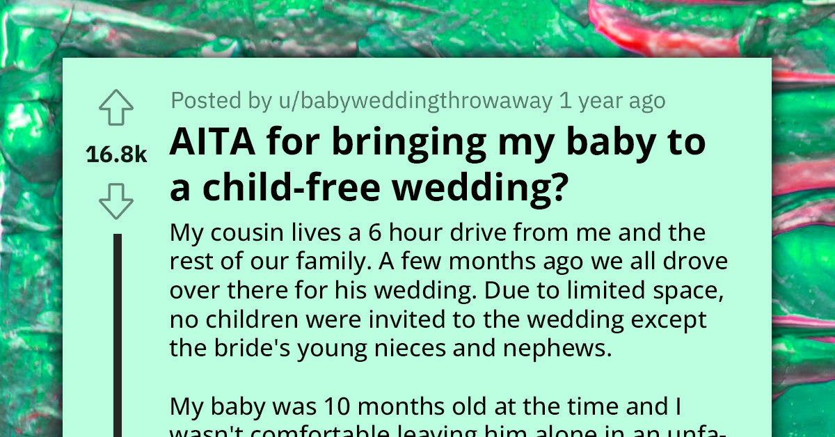 Woman Brings Baby To Child-Free Wedding Without Explicit Permission, Gets Confronted By Groom's Mom For Being Rude