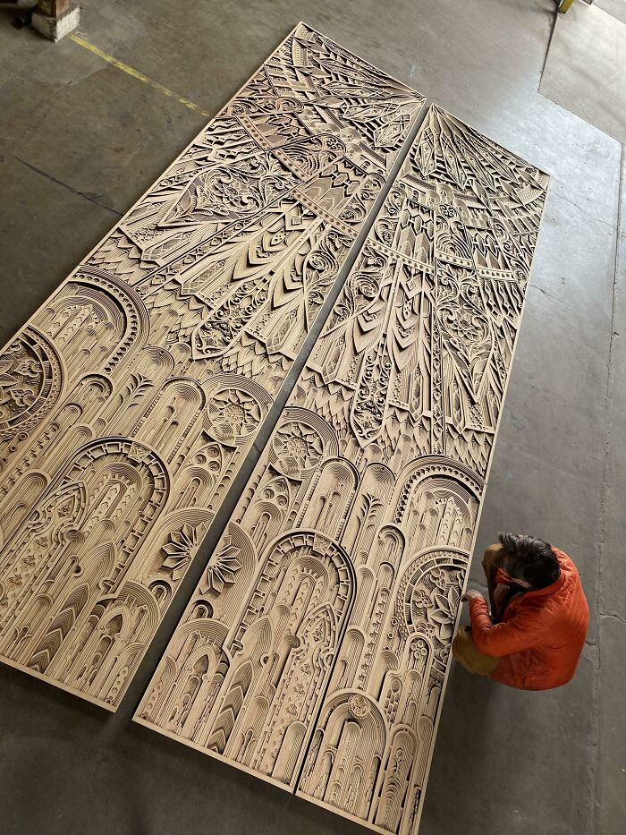 20-Foot Tall Door Facade By Gabriel Schama