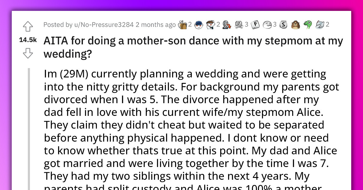 Man Chooses To Do Mother-Son Dance With Step-Mom On Wedding Day, Biological Mum Accuses Him Of Replacing Her As His Dad Did