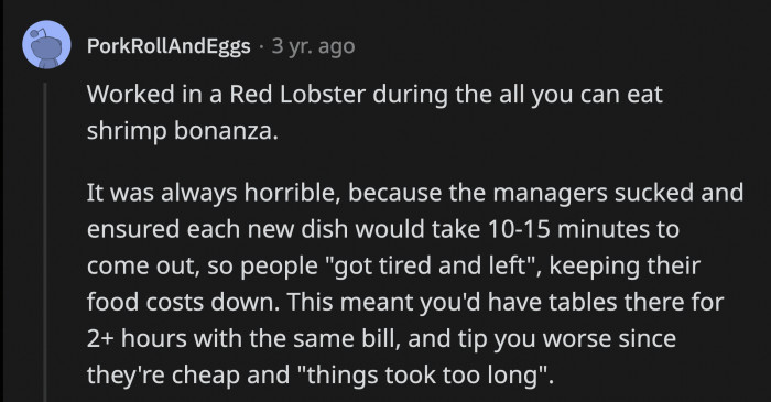 23. Red Lobster shrimp-induced heart attack
