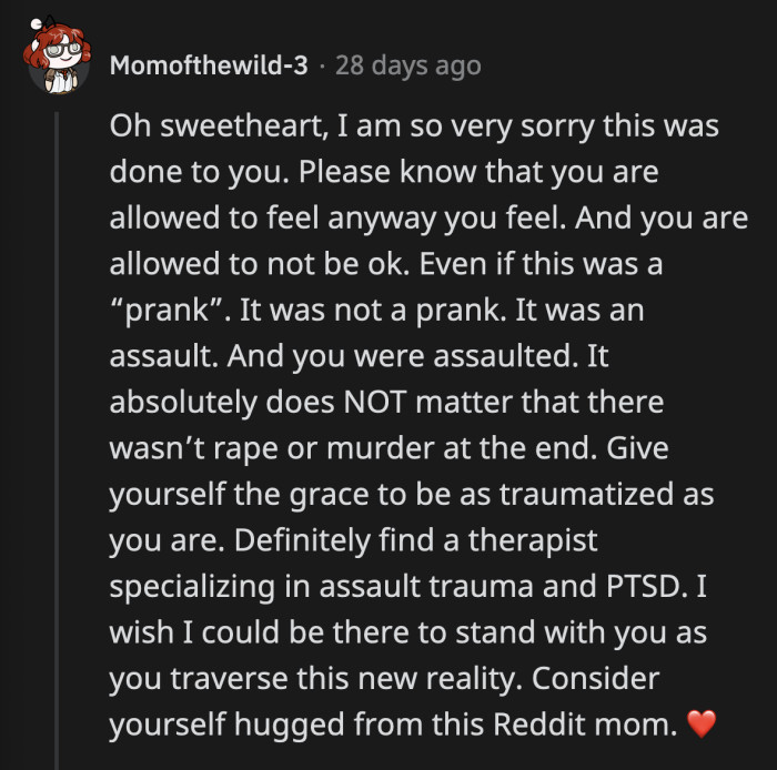 The outpouring of support and horror on her behalf reached OP. She posted an update after a few weeks.