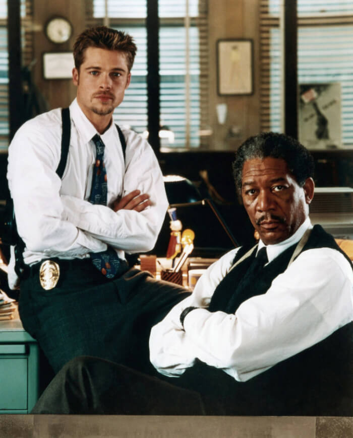 11. Seven (1995) featuring Brad Pitt and Morgan Freeman