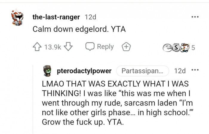 I'm not like other girls phase