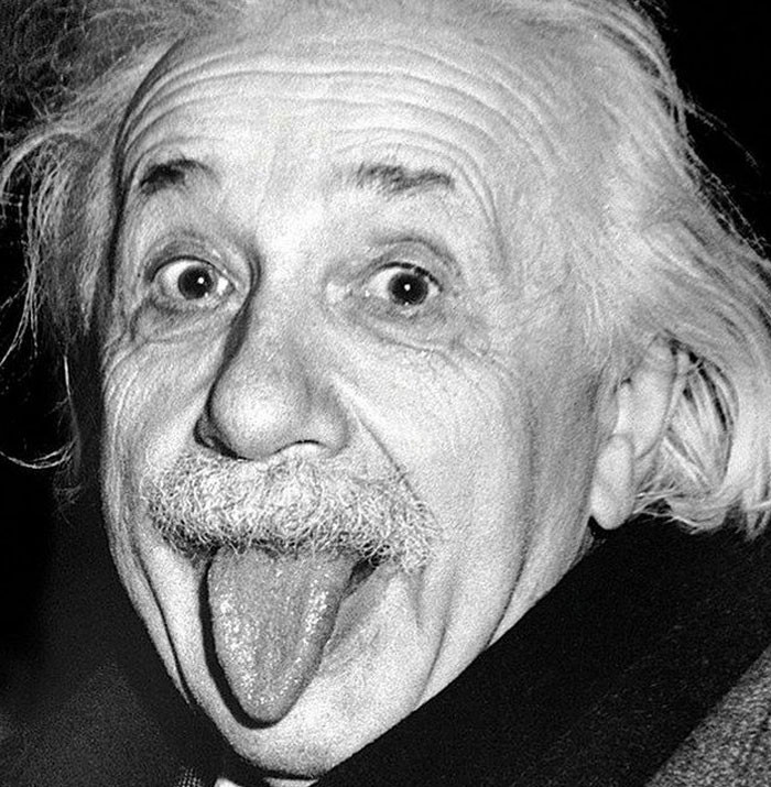 10.  Einstein's reaction to paparazzi