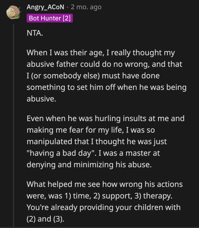 OP and Andrew are already doing everything they can to ensure that her children have enough support to one day decide what will be right for them in the future.