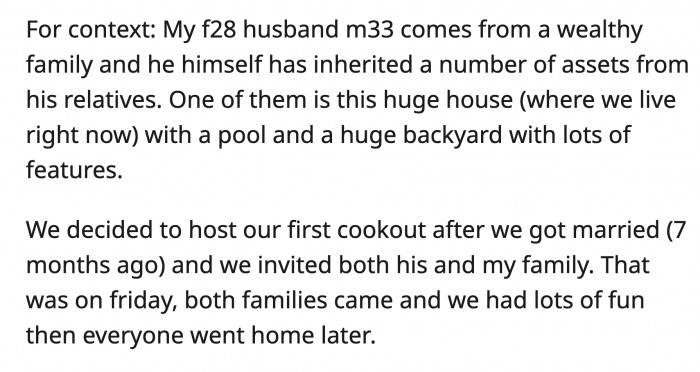 They haven't discussed things further, but OP's husband has been venting to his mommy that his wife took the money he earned by himself. Read the whole story below: