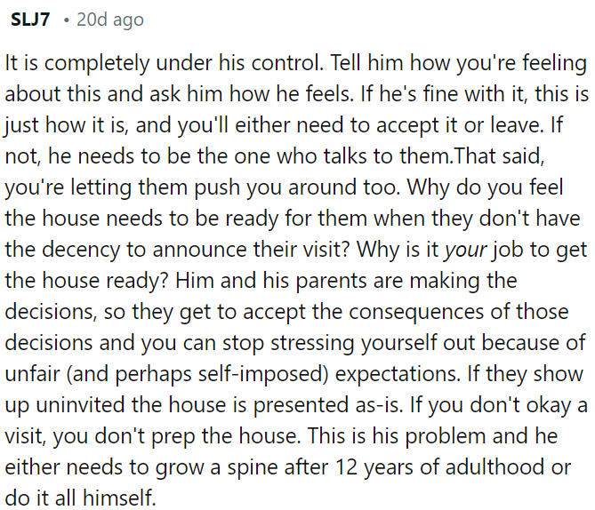 It's his responsibility; it's not your job.