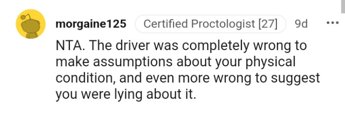 Why Would Anyone Make Assumptions About Another Person's Physical Condition?