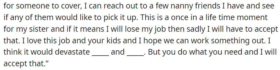 Reaching out to a few nanny friends