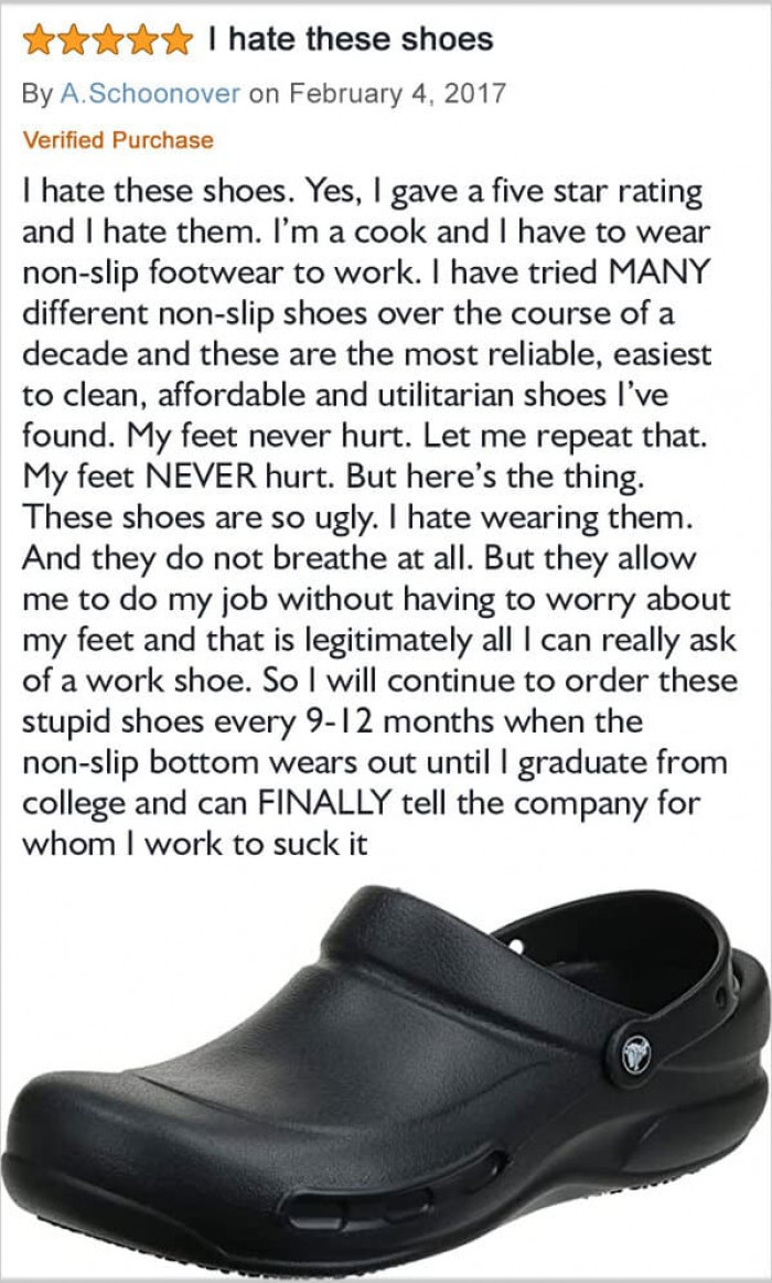 16. “Workwear Crocs”