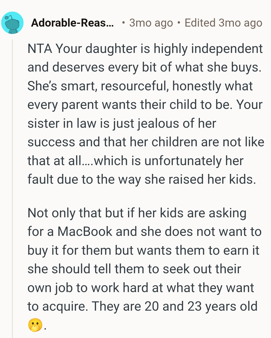 They should seek out their own job