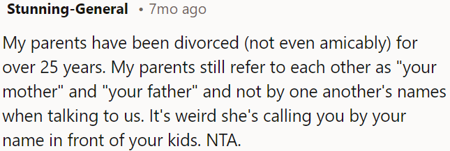 OP is not in the wrong.