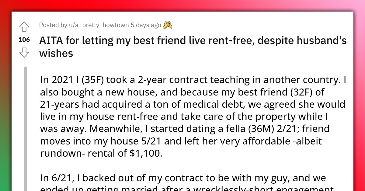 Woman Diagnosed With Cancer Refuses To Collect Rent From Best Friend Despite Husband’s Insistence