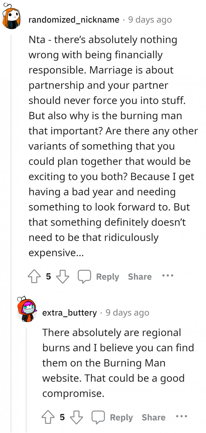 18. Marriage is between two people working as a team.