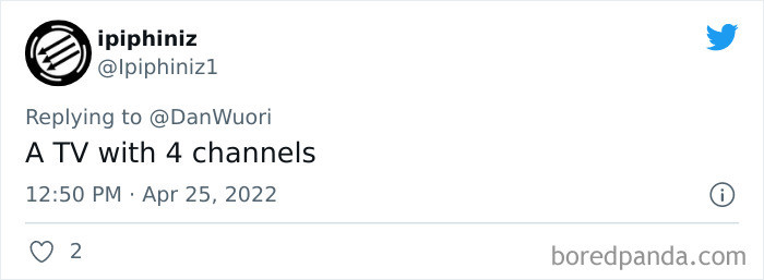 18. I'm sure there really was never anything to watch on TV with just four channels to choose from.