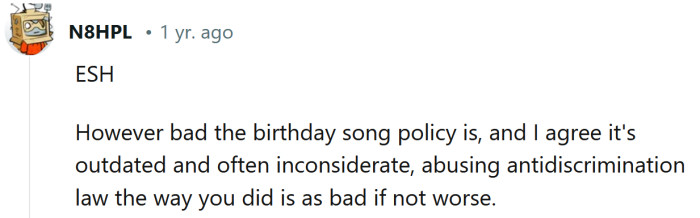 What you did is worse!