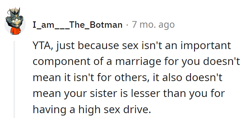Different strokes for different folks, and in this case, different jokes. No need to turn libido into a sibling rivalry.