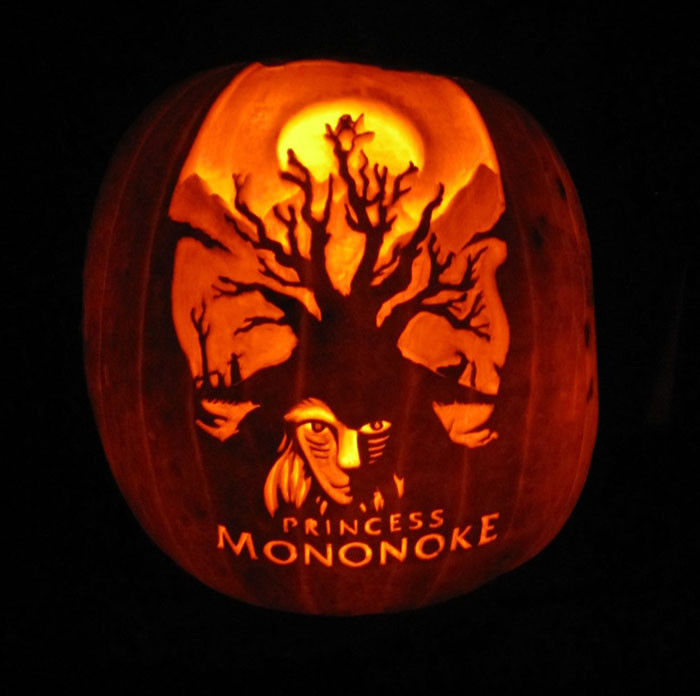 50. An incredible Princess Mononoke carving