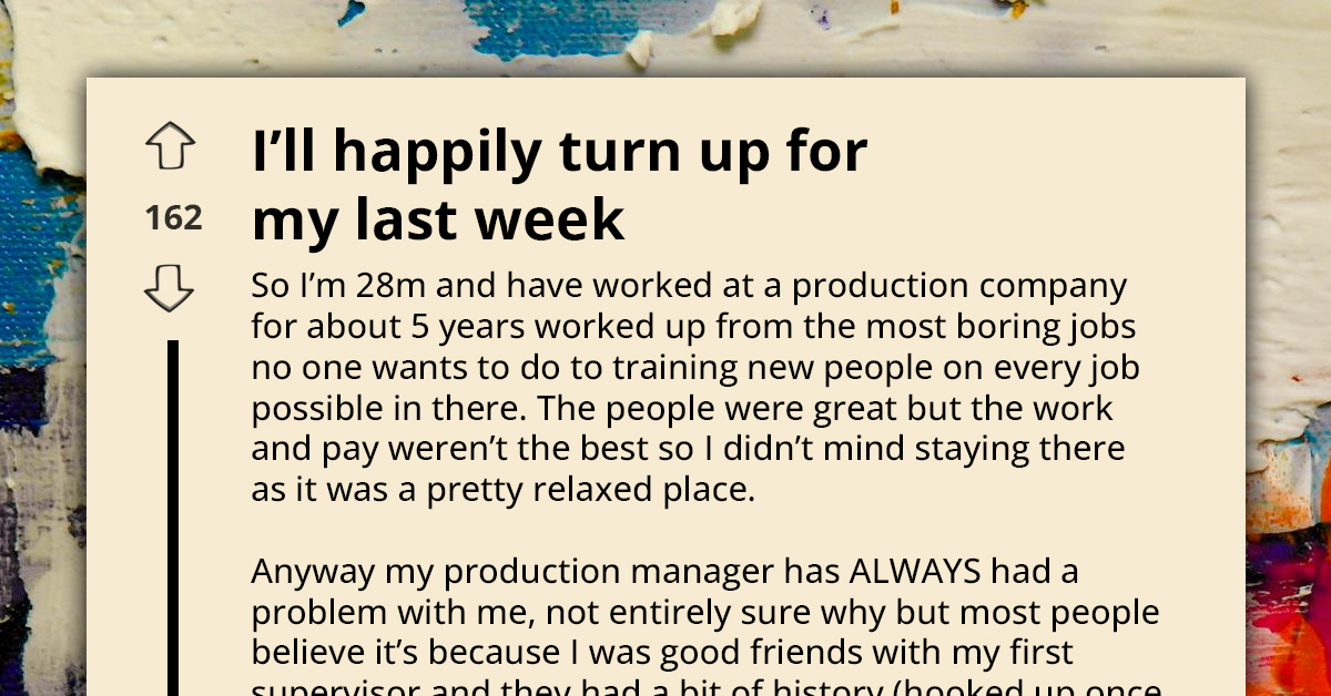 Employee Maliciously Complies With A-hole Manager By Only Showing Up During His Last Week