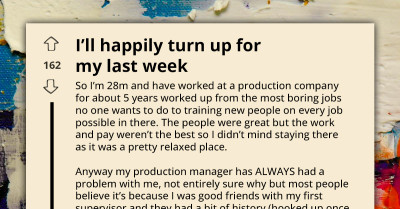 Employee Maliciously Complies With A-hole Manager By Only Showing Up During His Last Week