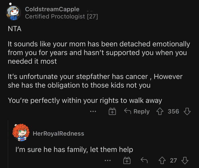 The complaining family members can effortlessly solve this problem by offering to help themselves.