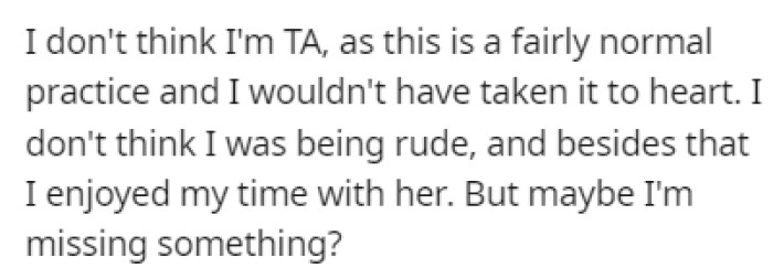 Is OP missing something?