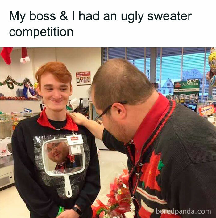 37. An ugly sweater competition