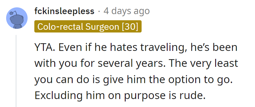 Looks like the communication runway was missed! Next time, he'll have a ticket in hand too.