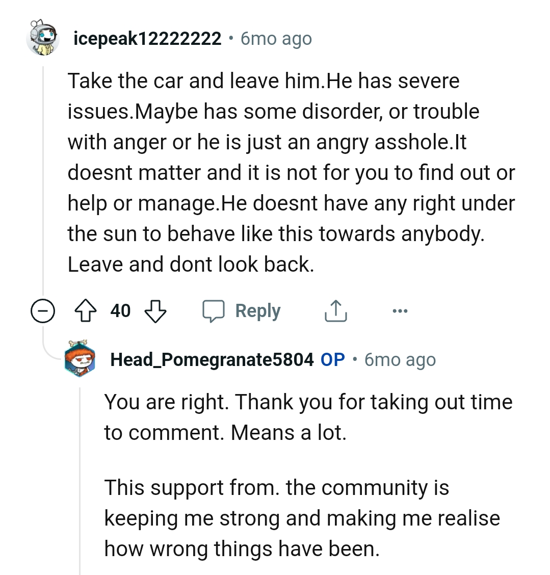 He doesn't have any right to behave like that