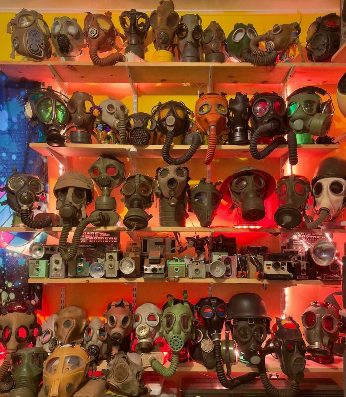54. Military/Industrial Gas Mask Collection
