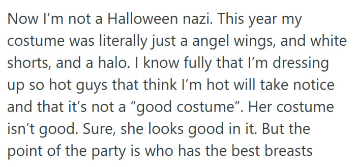 He wasn’t against se*y costumes—he just thought the contest had turned into a popularity poll with glitter.
