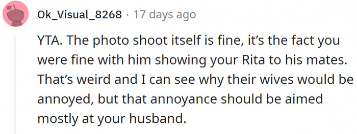 The photo was fine, but the rest was just too weird.