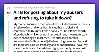 Woman Chooses To Post About Her Abusers Online, Mother Insists She Takes Down The Post