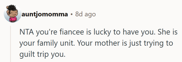 Guilt trips must be hereditary—this mom’s just booking hers early.