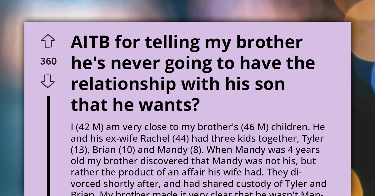 Man Accuses Brother Of Ruining Relationship With Son After Disowning Daughter Born From Wife's Infidelity