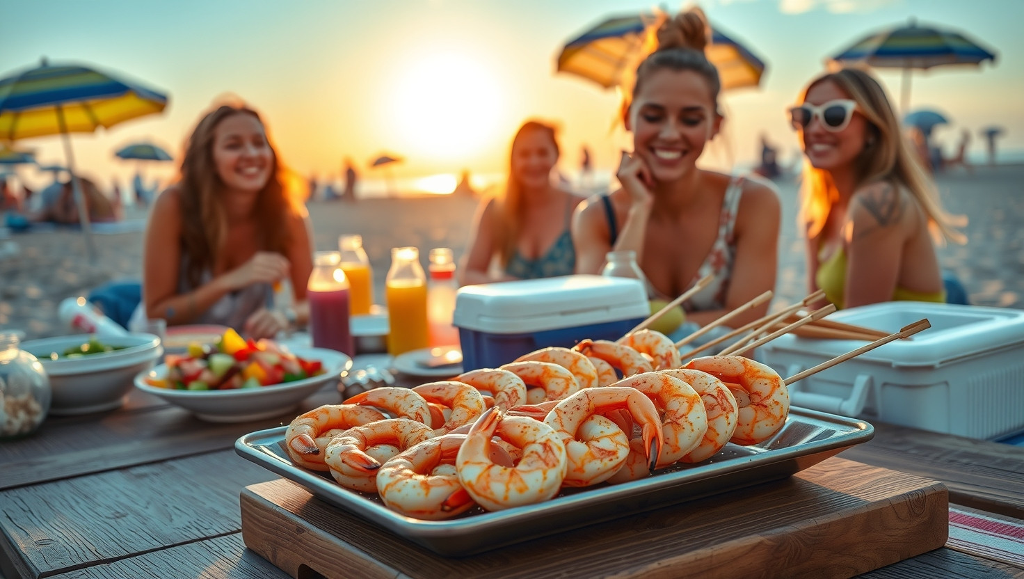 Should I have avoided bringing shrimp to the beach cookout despite my friends severe shellfish allergy?